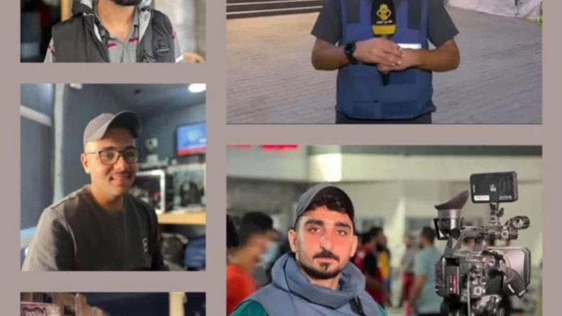 صور الصحفيين من فلسطين