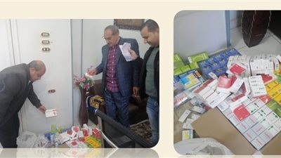 ضبط 190 عبوة دواء مختلفة الأنواع مجهولة المصدر داخل مخزن يُدار بدون ترخيص بمركز كفر صقر
