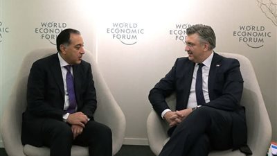 أثناء حضوره فعاليات اليوم الثالث لمنتدى دافوس 2025 نيابة عن فخامة الرئيس: رئيس الوزراء يلتقي رئيس وزراء جمهورية كرواتيا
