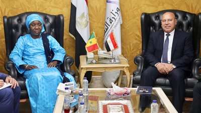نائب رئيس مجلس الوزراء للتنمية الصناعية وزير الصناعة والنقل يلتقي وزيرة الصيد البحري والبنية التحتية والموانئ السنغالية لبحث سبل تعزيز التعاون بين الجانبين