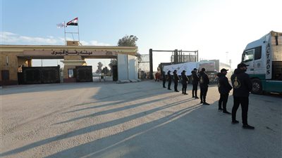 صور .. عبور قافلة بيت الزكاة والصدقات ميناء رفح لإغاثة أهل غزة