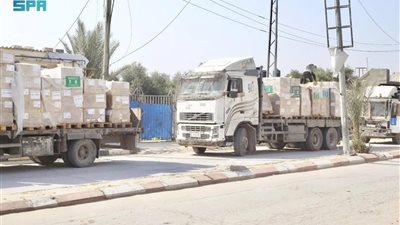 وصول قوافل مساعدات سعودية جديدة لدعم المستشفيات والمراكز الصحية في جنوب قطاع غزة