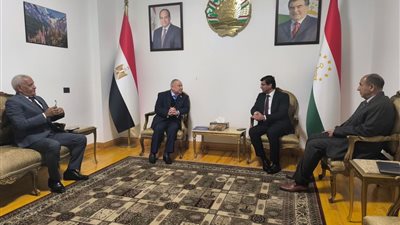 سفير طاجيكستان بمصر يلتقي مع البرلمانى محيي حافظ