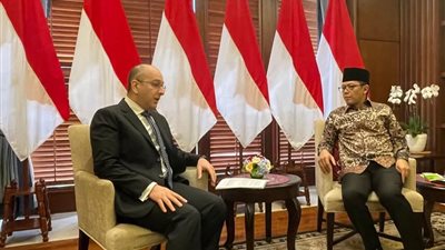 سفير مصر فى جاكرتا يلتقى وزير خارجية إندونيسيا
