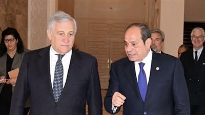 الرئيس السيسي يستقبل نائب رئيس مجلس الوزراء ووزير الشؤون الخارجبه والتعاون الدولي الإيطالي