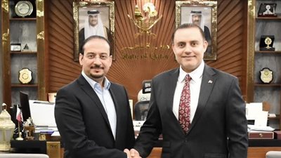 السفير طارق الأنصاري  يلتقي  مدير المراسم والعلاقات العامة بوزارة الدفاع بدولة قطر