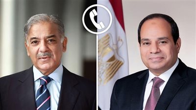 رئيس الوزراء الباكستانى يجرى محادثة هاتفية مع الرئيس المصري