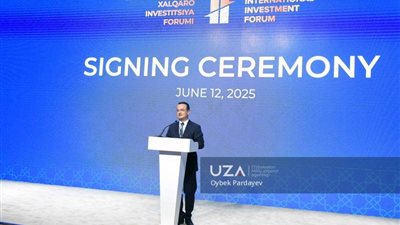 اوزبكستان : التوقيع على عقود استثمار وتجارة بمبلغ إجمالي قدره 30،5 مليار دولار أمريكي خلال فعاليات منتدى طشقند الاستثماري الدولي الرابع