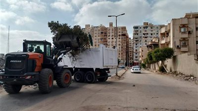 حي الأربعين يشن حملة نظافة لتطهير شوارع وميادين السويس 