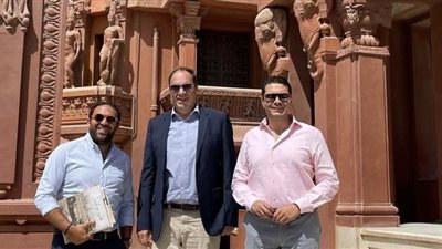 السفير  البلجيكي فى مصر يزور قصر البارون  إمبان