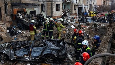 قصف روسى لكييف تعرّض مسجد المركز الإسلامي  وسقوط ضحايا من الأطفال والمدنيين 