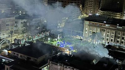 الحماية المدنية تسيطر على حريق داخل سطح مباني نادي بلدية المحلة