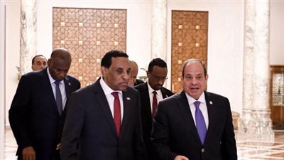 الرئيس السيسي يستقبل  كامل إدريس رئيس مجلس الوزراء الإنتقالي بجمهورية السودان