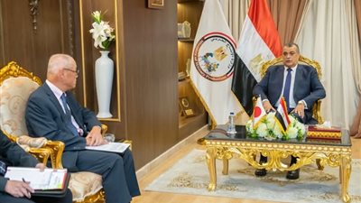 وزير الدولة للإنتاج الحربي يستقبل السفير الياباني بالقاهرة لبحث التعاون المشترك في مجالات التصنيع المختلفة