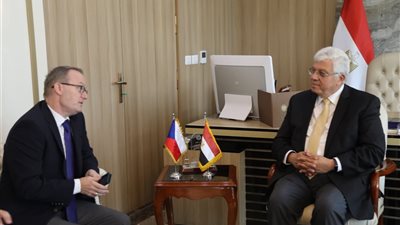 السفير التشيكى بمصر  يلاقى   وزير التعليم العالي والبحث العلمي 