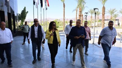 وزيرة التنمية المحلي تقوم  بجولة تفقدية في جنوب سيناء 