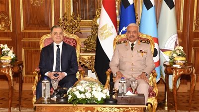 الفريق أول عبد المجيد صقر يستقبل اللواء محمود توفيق وزير الداخلية