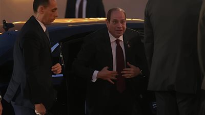 وصول الرئيس عبدالفتاح السيسي الى المتحف المصري الكبير 