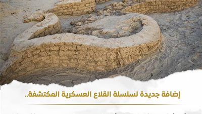 كشفت البعثة الأثرية المصرية العاملة بشمال سيناء عن قلعة عسكرية 
