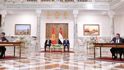 استقبل الرئيس السيسي رئيس الجمهورية القرغيزية لتوقيع مذكرة تفاهم بين البلدين 