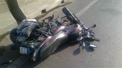  المحلة : مصرع عامل دليفري إثر انقلاب دراجته النارية 