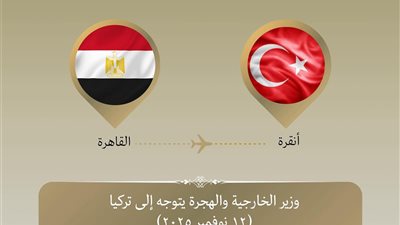 وزير الخارجية يتوجه إلى تركيا لتعزيز العلاقات الثنائية بين البلدين