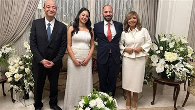 بعد شائعة الانفصال.. عمرو أديب ولميس الحديدي يحتفلان بقراءة فاتحة إبنهم 