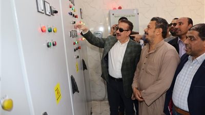 محافظ المنوفية يطلق شارة بدء التشغيل التجريبي لمشروع صرف صحي بـ120مليون جنيه