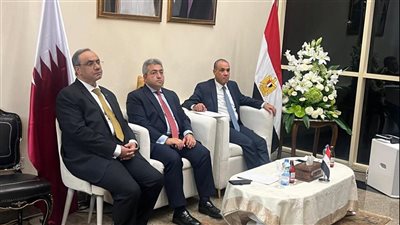 وزير الخارجية يلتقي الجالية المصرية في قطر