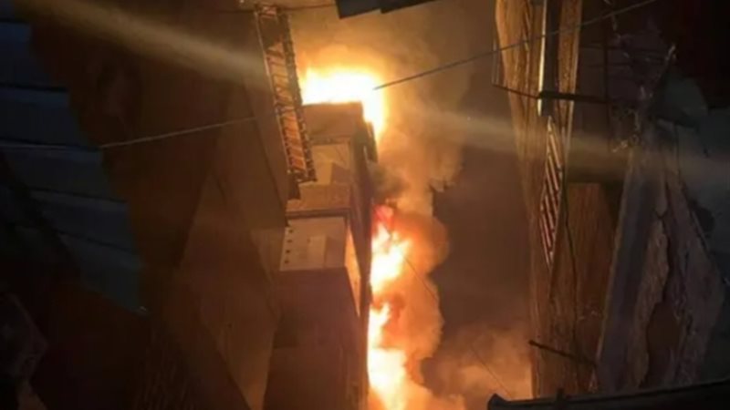 حريق سوق الخواجات