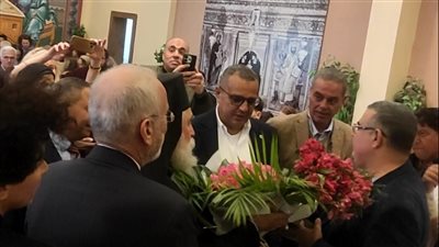 محافظ جنوب سيناء وسفراء قبرص واليونان يحتفلون مع مطران دير سانت كاترين 