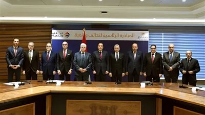 رئيس الوزراء يشهد مراسم توقيع البروتوكولات التنفيذية للتحالفات من المبادرة الرئاسيةتحالف وتنمية