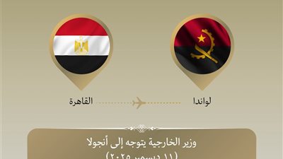 وزير الخارجية يتوجه إلى أنجولا لعقد أعمال اللجنة المشتركة بين البلدين
