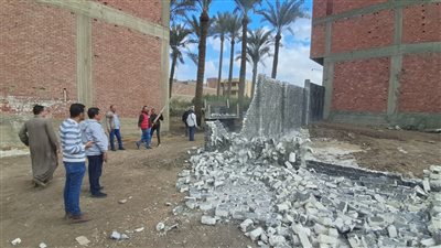 إدريس: يقف على تنفيذ إزالات البناء المخالف بالأراضي الزراعيةبقرى مركز أبو النمرس