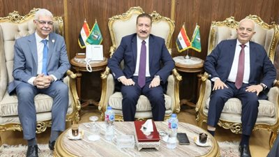 محافظ المنوفية يشهد توقيع بروتوكول تعاون مشترك بين جامعتي المنوفية والريادة للعلوم 