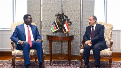 مشاورات سياسية بين وزير الخارجية المصري ووزير خارجية جنوب السودان