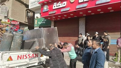 إشغالات مركز ومدينة أوسيم بالجيزة تشن حملة مكثفة ضد المخالفين