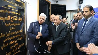 وزير التعليم العالي ومحافظ بورسعيد ورئيس الجامعة يفتتحون استوديو جامعة بورسعيد 