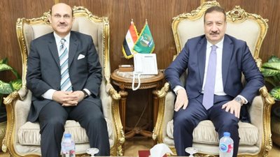محافظ المنوفية يستقبل رئيس جامعة مدينة السادات لتعزيز التعاون المشترك 