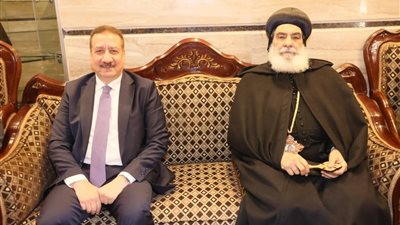 محافظ المنوفية يقدم التهاني لنيافة الأنبا بنيامين والأخوة الأقباط بمناسبةأعياد الميلاد المجيدة