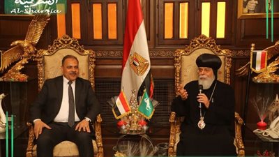 محافظ الشرقية يزور المطرانية والكنيسة الكاثوليكية بالزقازيق لتهنئة للأخوة المسيحيين بعيد الميلاد