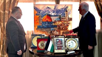 أحمد ناصر الصوير يلتقى بسفير فلسطين بالمغرب ويعيد تعريف الدبلوماسية الوطنية