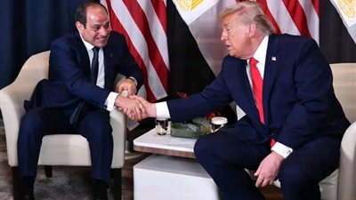 الرئيس السيسي يلتقي بالرئيس الأمريكي دونالد ترامب على هامش مشاركته بمنتدى دافوس