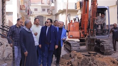 حي مبارك بكفرصقر يشهد بدء أعمال توصيل الغاز الطبيعي للمنازل