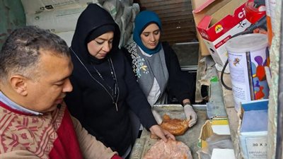 ضبط1253كيلو صدور دواجن غير صالحة للإستخدام الأدمي .. بحملة مكبرة لتموين السويس