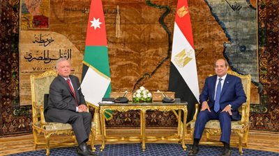 استقبل الرئيس السيسي جلالة الملك عبد الله الثاني ابن الحسين