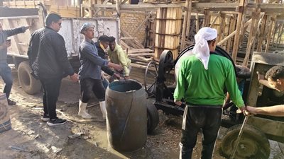 حملة إزالات بأبو النمرس جنوب الجيزة على تعديات الأراضي الزراعية