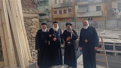 أسقف السويس يتفقد إنشاء مبنى خدمات كنيسة العذراء بالمحافظة