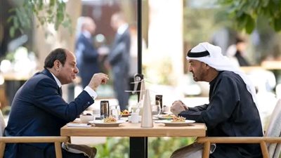 الرئيس السيسي يلتقي بالعاصمة الإماراتية أبوظبي الشيخ محمد بن زايد آل نهيان
