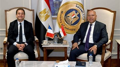 وزير الصناعة يبحث مع السفير الفرنسي آخر مستجدات مشروعات النقل الجاري تنفيذها